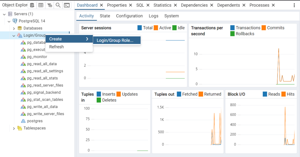 postgresql and pgadmin configuration for installing odoo 17 on windows