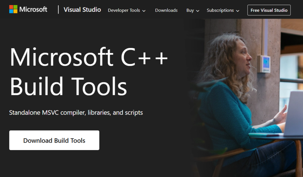 microsoft c++ build tools for odoo