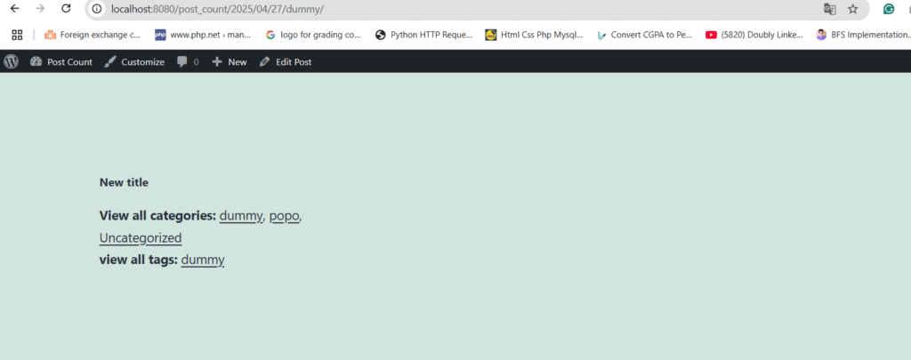 output for create a custom wordpress widget