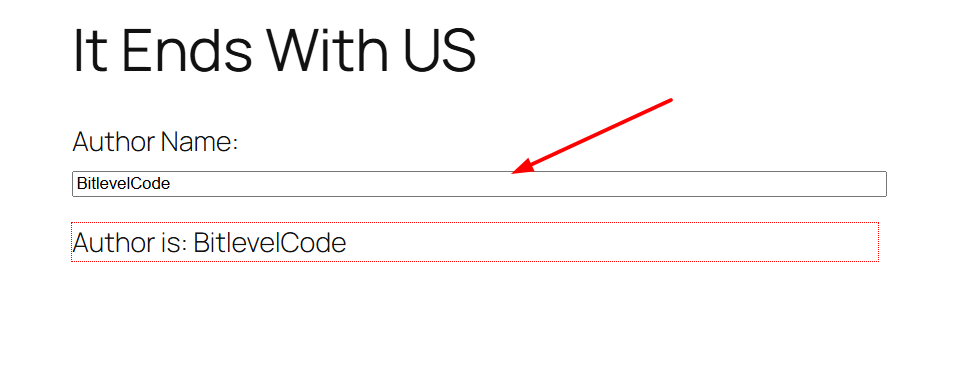 show author field without inspectcontrol and panelbody
