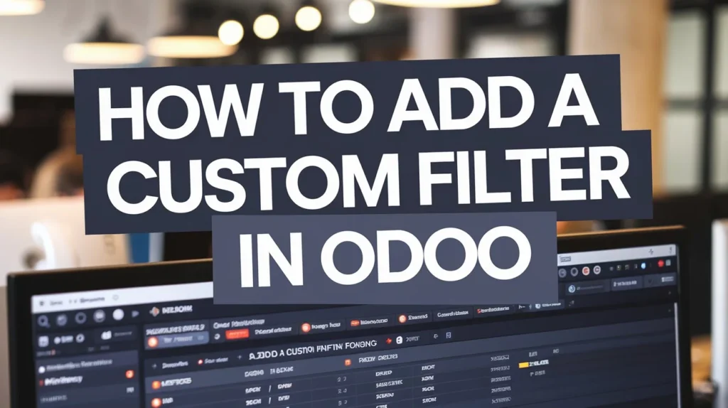 how to add a custom filter in odoo
