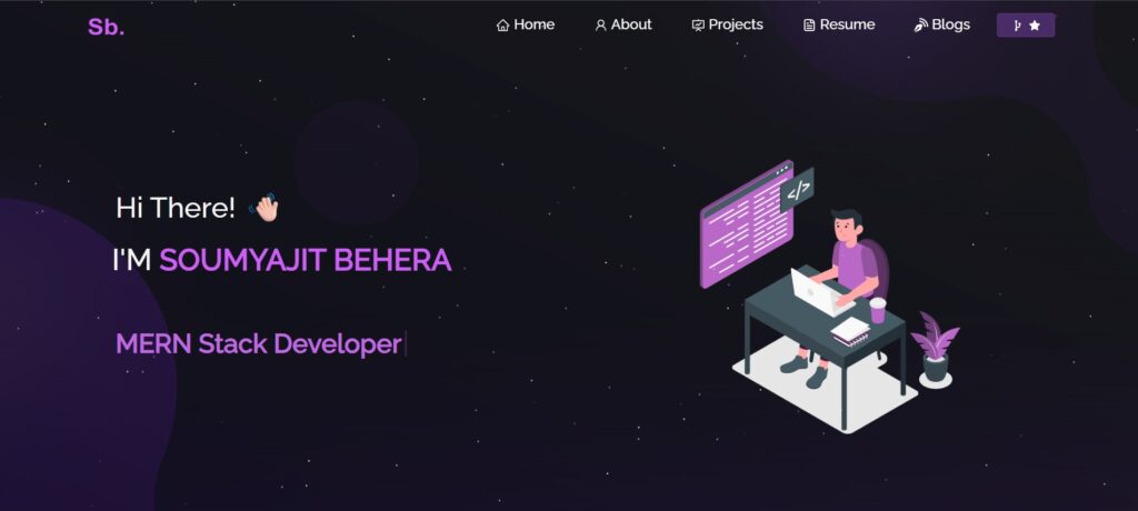 Free React Portfolio Templates, Portfolio Website – v2.0 by Soumyajit Behera