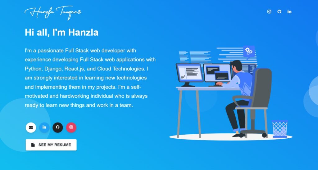 Cleanfolio React Portfolio Template by Raj Shekhar