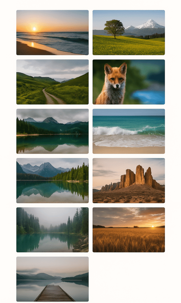 Output for Load More Images on Scroll Using AJAX in WordPress