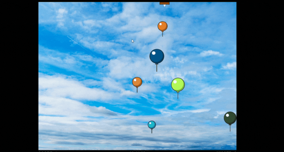 balloon popping game in js