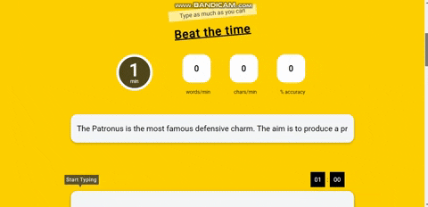 typing speed test game