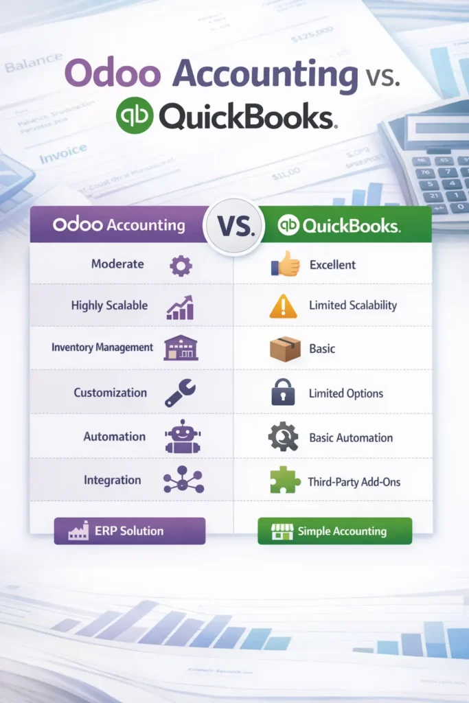Odoo Accounting vs QuickBooks
